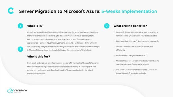 Server Migration to Microsoft Azure - Cloudica Group