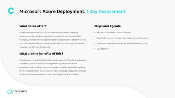 Microsoft Azure Deployment - Cloudica Group